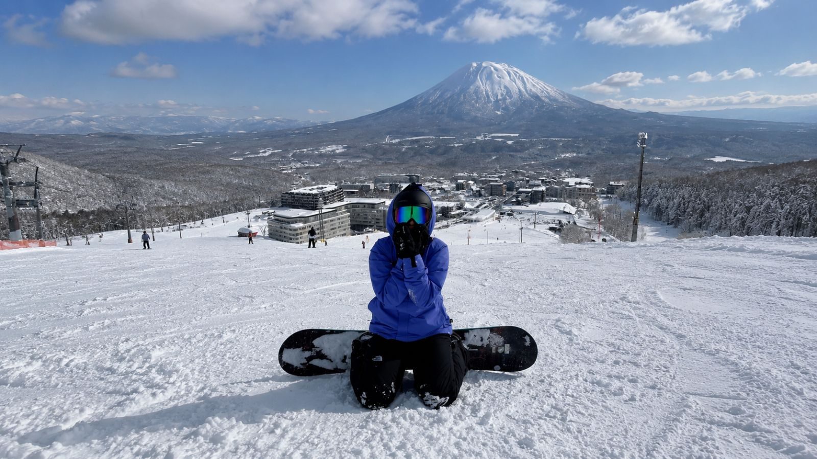 Deep powder skiing in Niseko, Japan