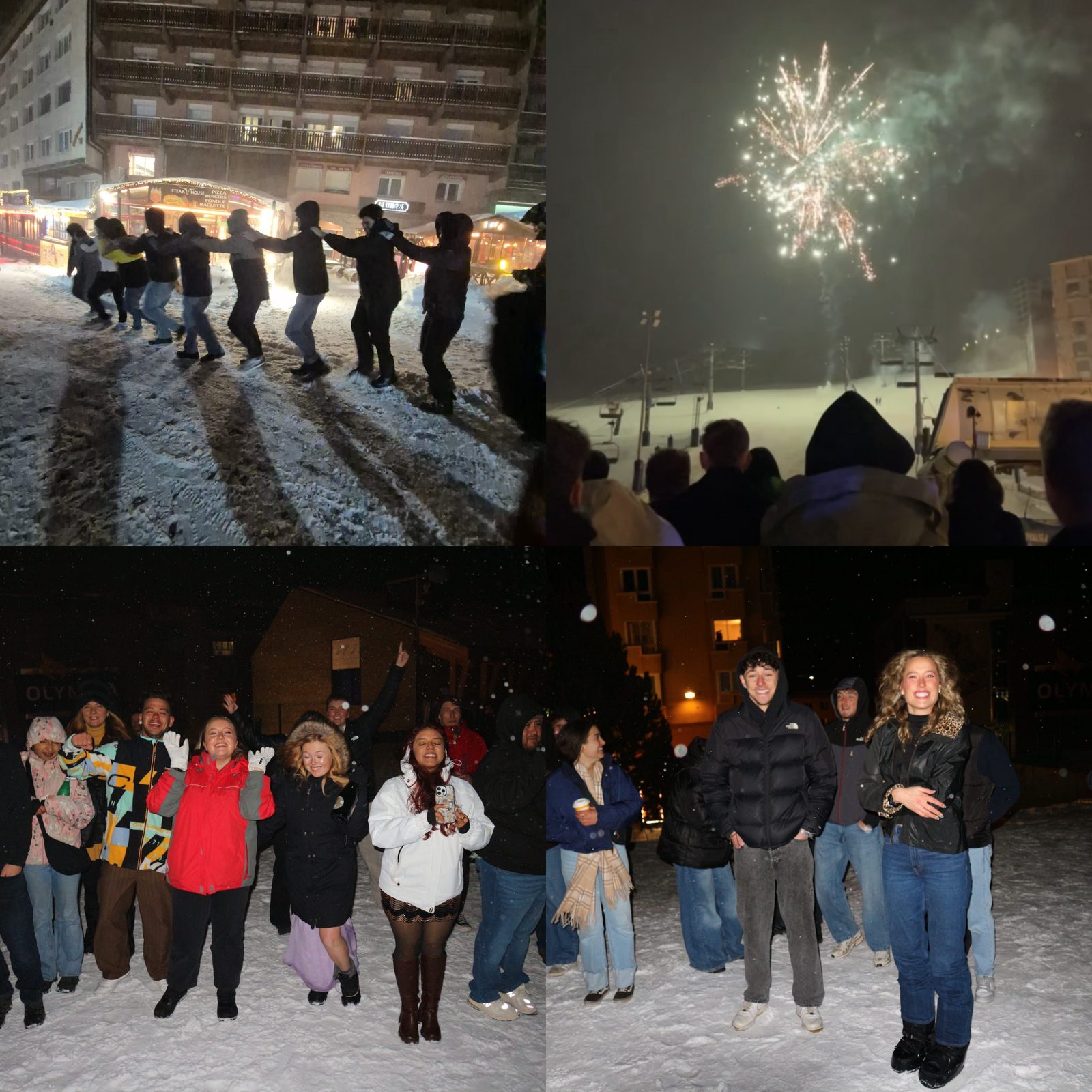 Snow Squad evening in the resort