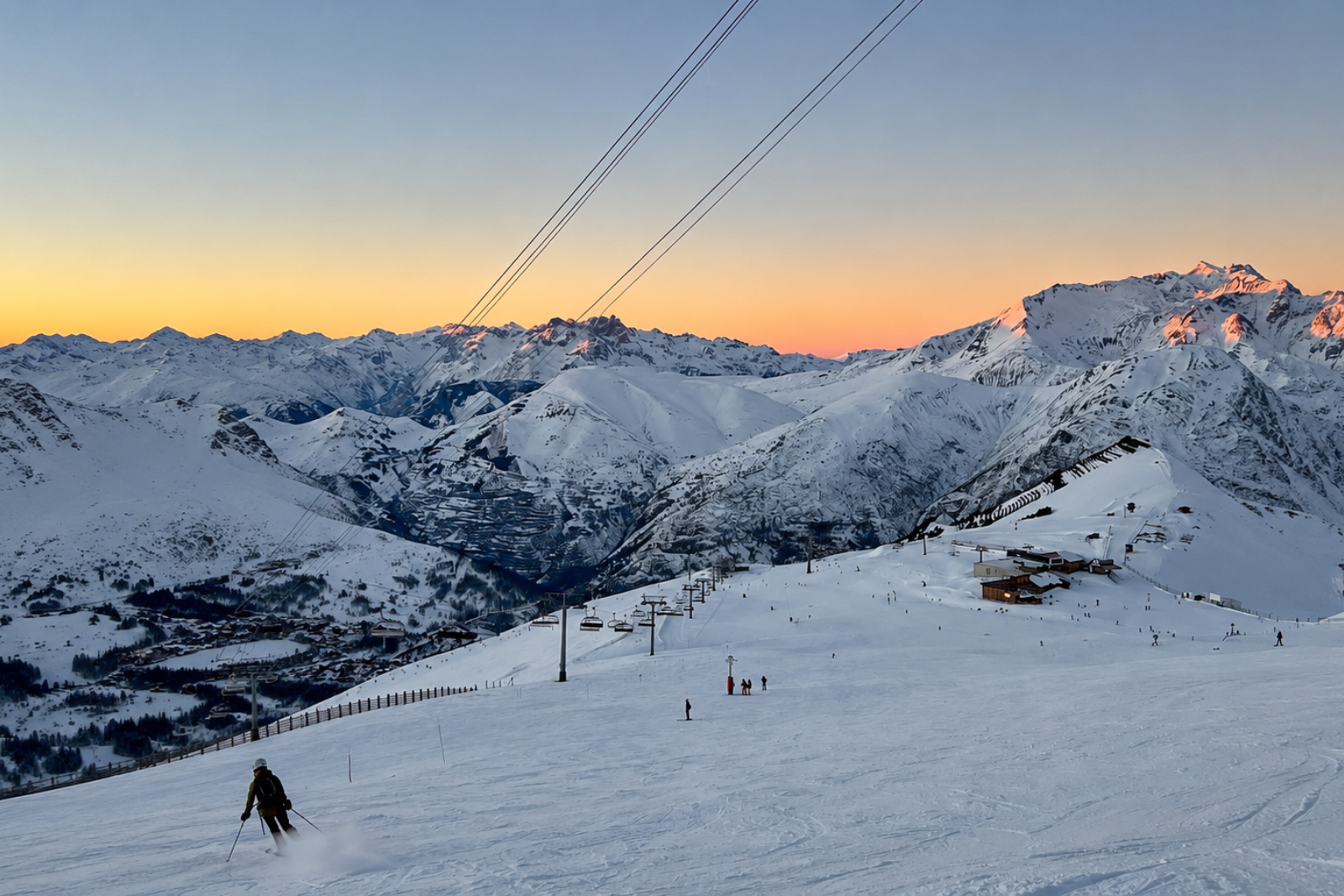 Skiing in Les Arcs